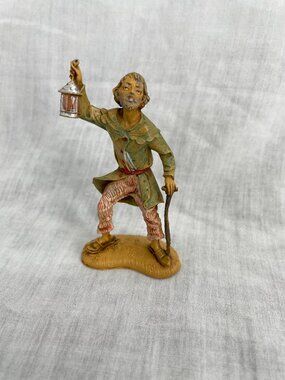 Vintage Rare Fontanini Mordecai Man with Lantern